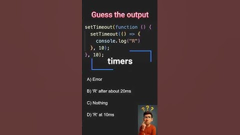 Javascript tricky questions - timer #shorts #short #shortsfeed #javascript #javascript #ytshorts