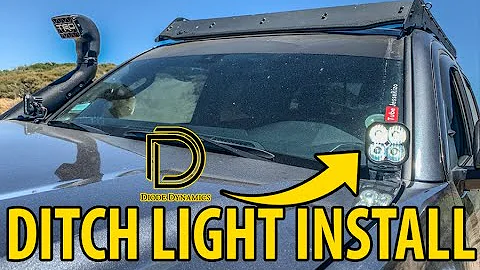 DIODE DYNAMICS DITCH LIGHT KIT INSTALL FOR A 2016+ TOYOTA TACOMA HOW TO INSTALL IN-DEPTH + WIRING!!