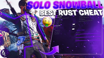 SOLO Snowball on a 700+ POP Server but im Using THE BEST Rust CHEAT
