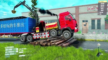 Spintires: Mudrunner | Towing Truck Logging Truck Mud Wrestling Match Day137