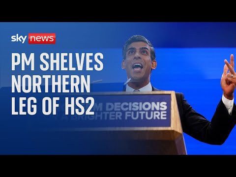 Sunak confirms he is "cancelling the rest of the hs2 project"