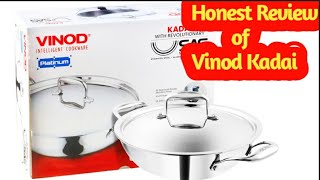 VINOD PLATINUM TRIPLY STAINLESS STEEL KADAI Review || Vinod Platinum Triply Kadai || Shera's Kitchen