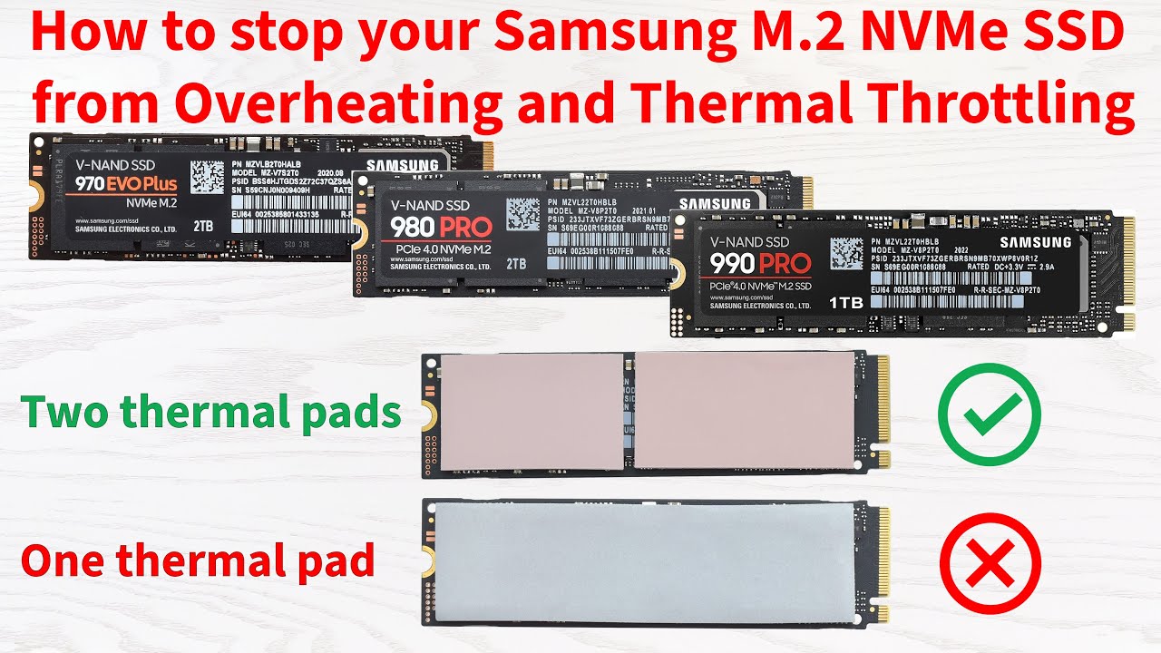 Stop your Samsung NVMe from Overheating and Thermal Throttling - YouTube