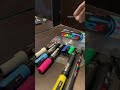 Drawing with posca markers  custom charger using posca marker satisfying