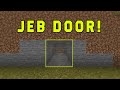 How To Make A Flush With The Wall/Jeb Door In Minecraft