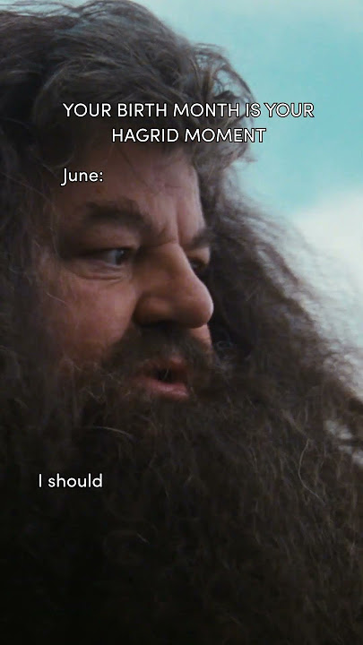 Your birth month is your Hagrid moment #HarryPotter #Hagrid #BirthMonth