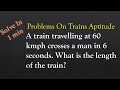 A train travelling at 60 kmph crosses a man in 6 seconds