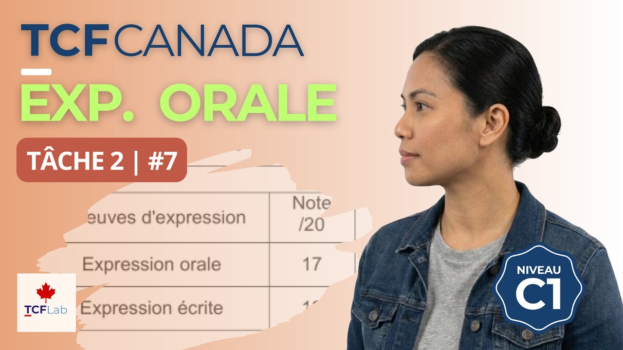 TCF | Simulation Expression Orale Tâche 2 (Niveau C1) | #7 Cours de français