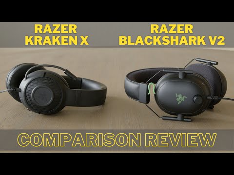 Razer Kraken X vs Razer Blackshark V2 Wired Gaming Headset Comparison Review