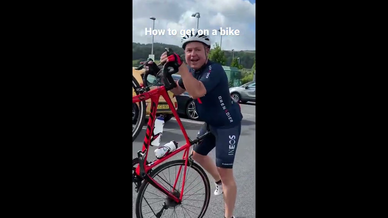 How To Get On A Road Bike Cycling Tips KOMstep HowTo RoadBike