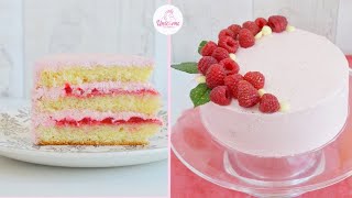 Torta ai lamponi e panna FACILE e D'EFFETTO| UnicornsEatCookies