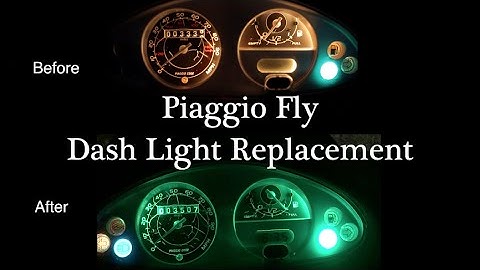 Piaggio Fly Dash Light Replacement | Mitch