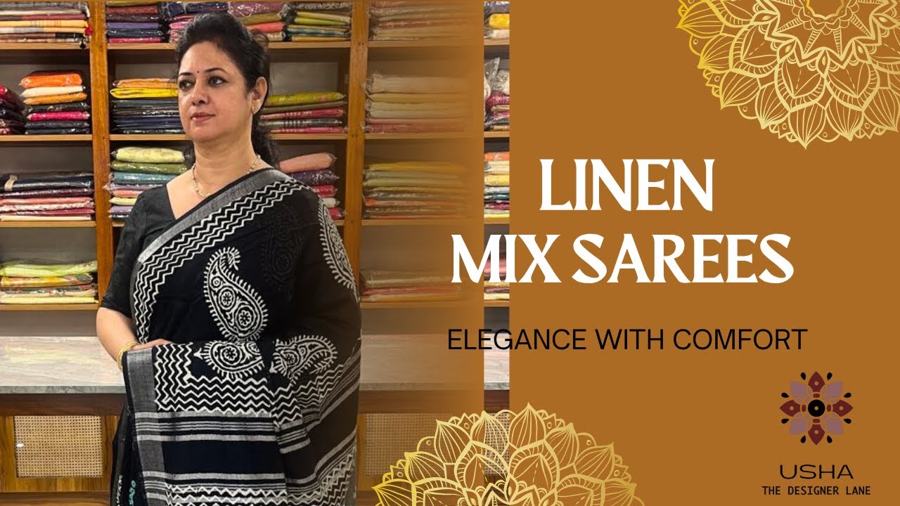 Linen Mix Sarees – Elegance with Comfort