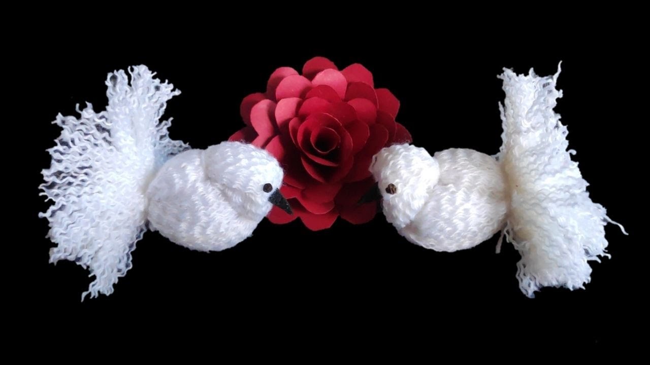 Diy Woolen Birds for Home Decoration | Birds for wall hanging