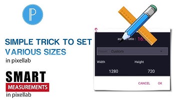 Simple Trick To Set Various Sizes In Pixellab || Measurement For Printing