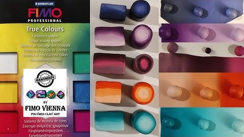 Color mixing basics with Fimo professional true colors - Polymer Clay Tutorial