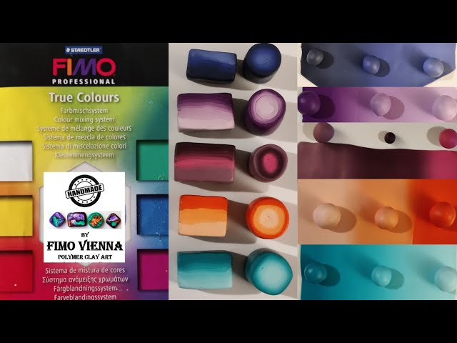 Fimo Professional Polymer Clay Set True Colours, Set With 6 True Colours  85g, Modelling Clay for Making Jewelry, Accessories and Home Decor 