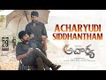 Acharyudi Siddhantham ft. Koratla Siva, Chiranjeevi, Ram Charan- Acharya