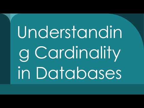 Understanding Cardinality in