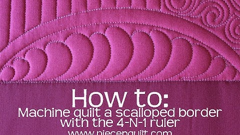 How To: Machine Quilting a Scalloped Border with the 4-N-1 Machine Quilting Ruler