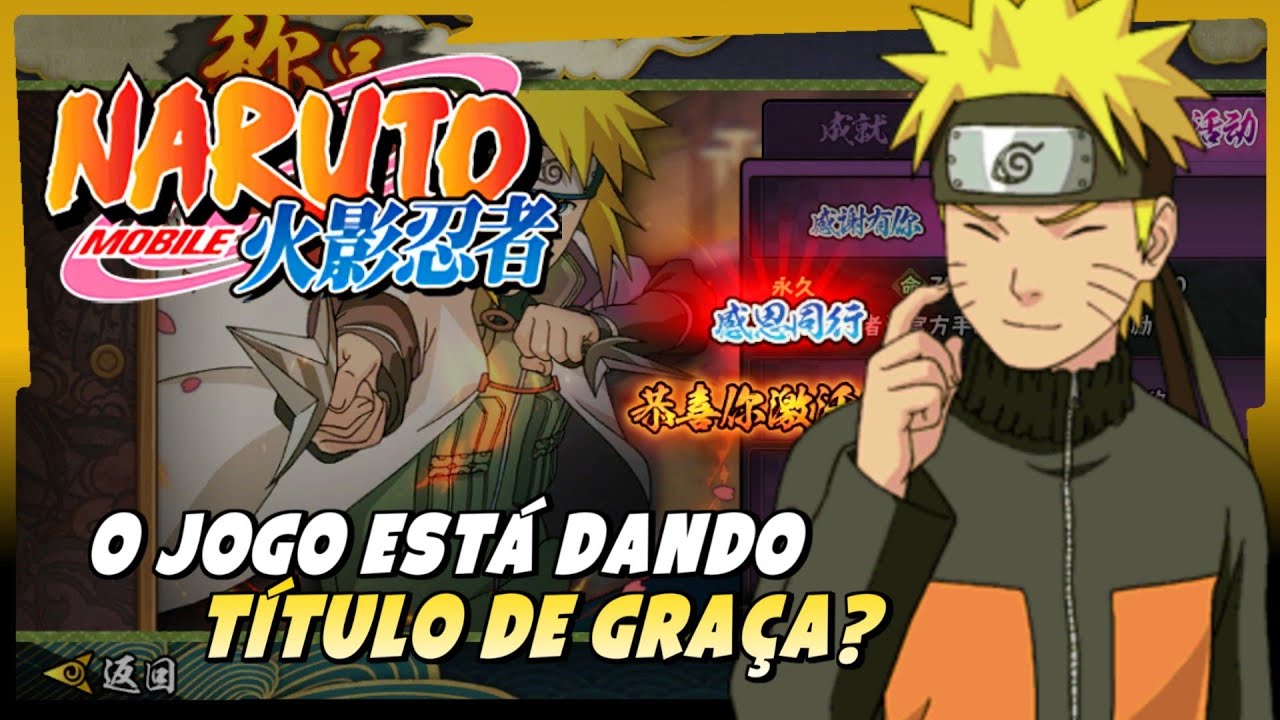 COMO PEGAR TÍTULO NO JOGO, DE GRAÇA!? [NARUTO MOBILE] - YouTube