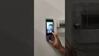 Zkt face recognition attendance device system testing with 🫆 #zkteco #facerecognitionsystem
