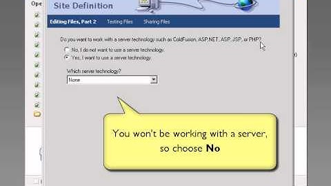 Dreamweaver 2004 tutorial Part 1