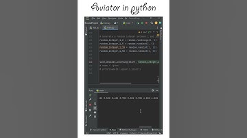 Simple aviator in Python