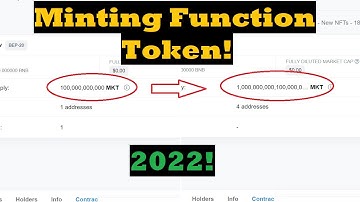Create a Token With Minting Function | New tutorial 2022