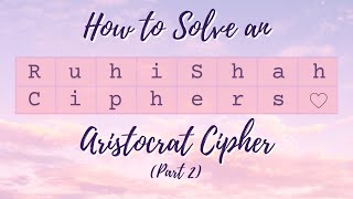 Famous How to Solve Aristocrats Part 2 (Codebusters | Science Olympiad) Profile