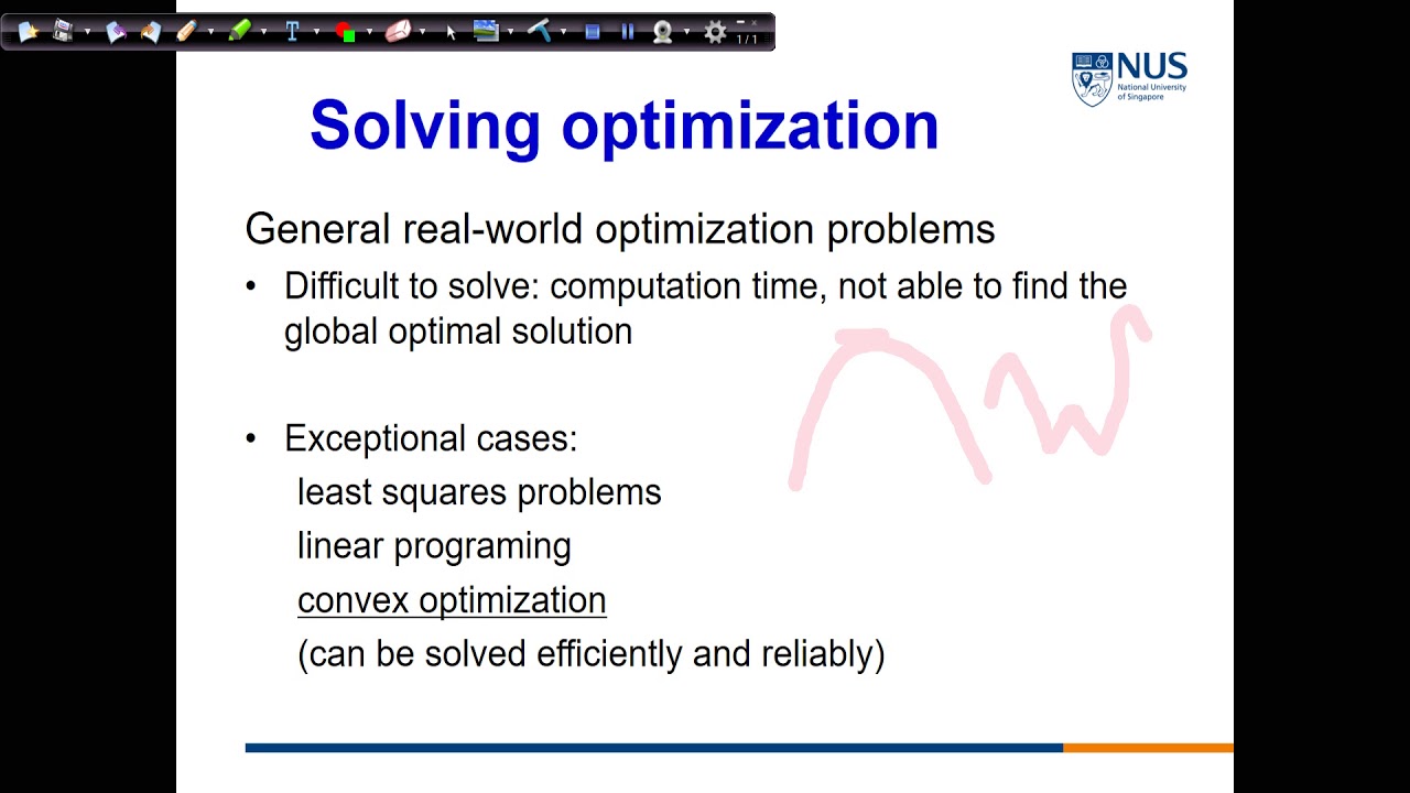 NUS CN5111 Optimization of Chemical Processes: Week 1 - Part 3 - YouTube