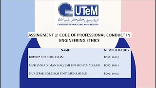 BMIU4053 : ENGINEERING ETHICS & OSHE (Assignment 1 - Interviewing Session)
