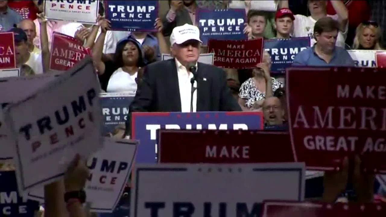 Trump speaks at Rally in Dimondale