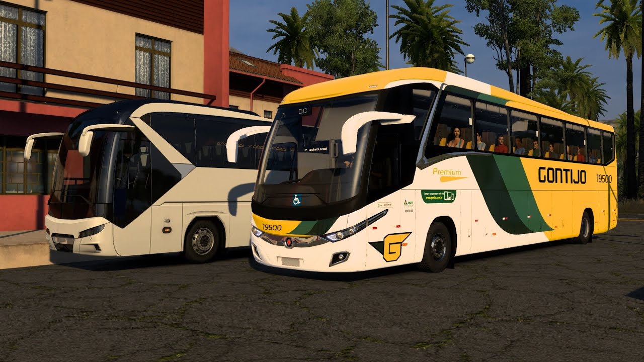 ETS2 1.56 | Marcopolo Paradiso 1200 NEW G7 | Most Dangerous Road | Euro Truck Simulator 2 Gameplay