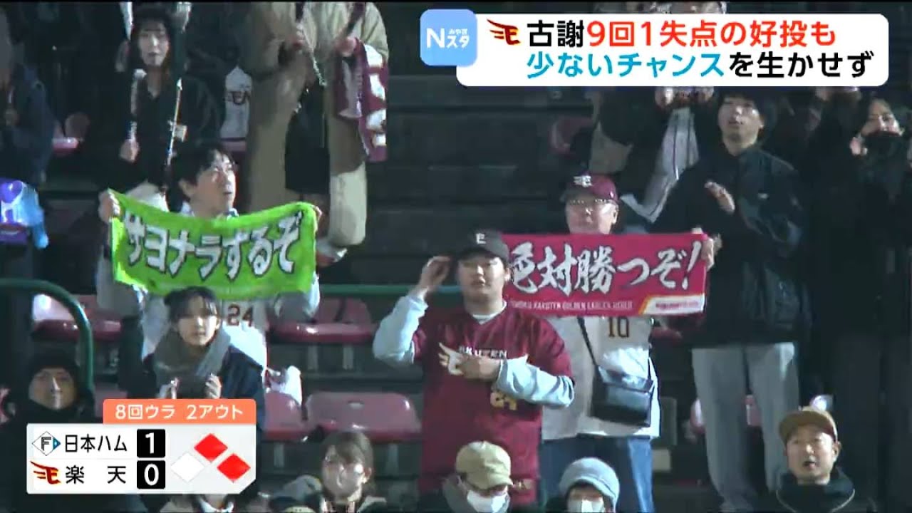 楽天イーグルス　対　日本ハム　4/8 2026年4月8日 東北楽天対北海道日本ハム 試合ハイライト - YouTube