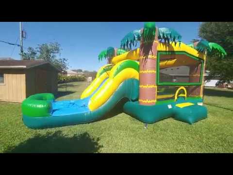 4-in-1-tropical-bounce-n-slide-video-demo---bounce-house-water-slide-set-up