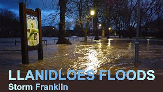 Llanidloes FLOODING 2022 | River Severn overflows | Storm Franklin