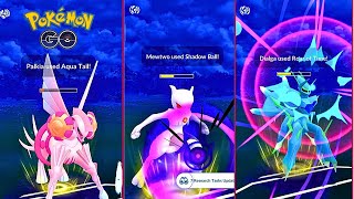 DOUBLE LEGACY MEWTWO With Dialga Origin and Palkia Origin in Go Battle Master League