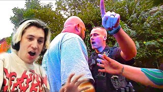 Husband Snaps After Police Arrest His Wife | xQc Reacts