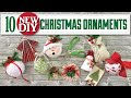 10 FAST NEW Ornaments You&#39;ll LOVE To Craft | Christmas DIYs on a Dollar Budget