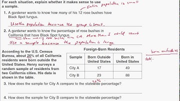 7 6 Populations and Samples Part 1
