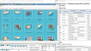 7.3.2.9 Packet Tracer - Troubleshooting IPv4 and IPv6 Addressing(Quick)