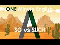 SO vs SUCH : English Grammar