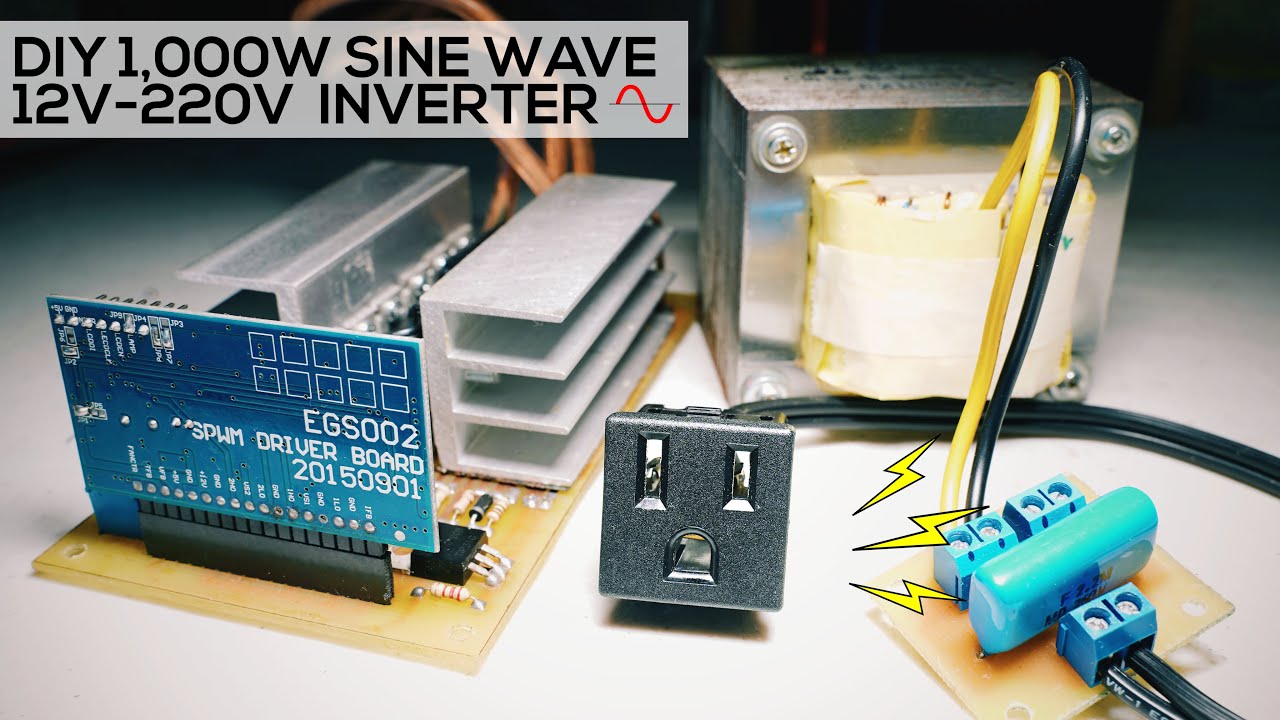 DIY Cheap 1000W Sine Wave Inverter (12V220V EGS002