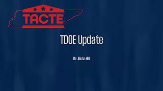 TDOE Update