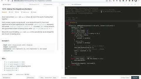 猩猩的乐园 Leetcode 1073 Adding Two Negabinary Numbers