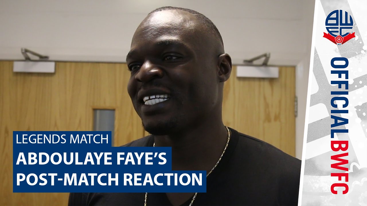 LEGENDS MATCH | Abdoulaye Faye's post-match reaction football score