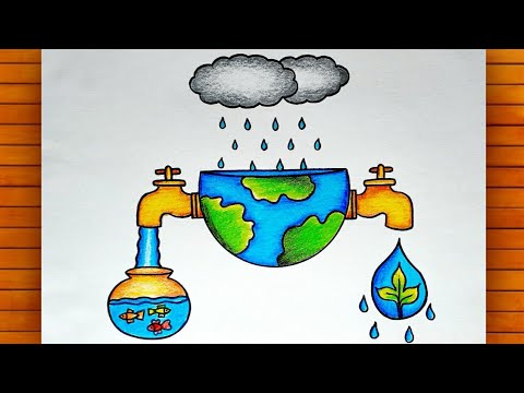 Top Conserve Water Poster Drawing Stock Vectors, Illustrations & Clip Art -  iStock