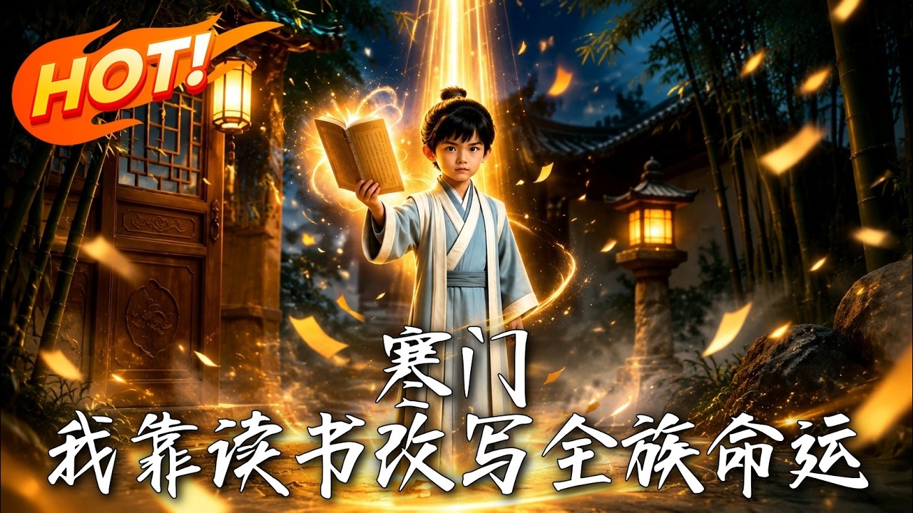 《🔥穿越成六岁穷书生？看历史学博士如何带飞极品全家，一路开挂逆袭登顶！《寒门：我靠读书改写全族命运》#盛世短剧#短剧#AI短剧#逆袭#漫剧》封面