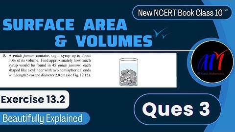 Chapter 13 ( Ques 3 ) Surface Areas & Volumes Exercise 13.2 Class 10 Maths | NCERT Maths